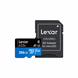 Lexar 633x 256 Go MicroSDXC UHS-I Classe 10 - Vue supplémentaire 3