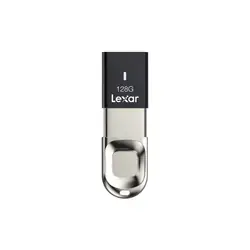 Lexar JumpDrive F35 lecteur USB flash 128 Go USB Type-A 3.2 Gen 1 (3.1 Gen 1) Noir, Acier inoxydable