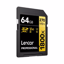Lexar LSD1800064G-BNNNG mémoire flash 64 Go SDXC UHS-II Classe 10 - Vue supplémentaire 2