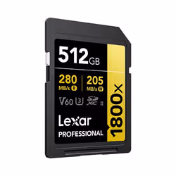 Lexar Professional 1800x 512 Go SDXC UHS-II Classe 10 - Vue supplémentaire 2