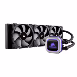 Corsair H150i PRO RGB 360mm Processeur Refroidisseur de liquide tout-en-un Noir, Gris - Vue supplémentaire 11