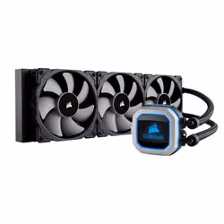 Corsair H150i PRO RGB 360mm Processeur Refroidisseur de liquide tout-en-un Noir, Gris - Vue supplémentaire 2
