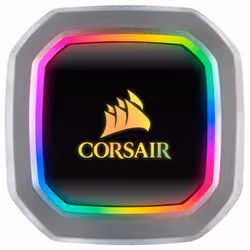 Corsair H115i Processeur Refroidisseur de liquide tout-en-un 14 cm Noir, Blanc - Vue supplémentaire 2