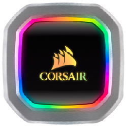 Corsair H100i Processeur Refroidisseur de liquide tout-en-un 12 cm Noir, Blanc