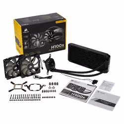 Corsair H100x Processeur All-in-one liquid cooler 12 cm - Vue supplémentaire 3