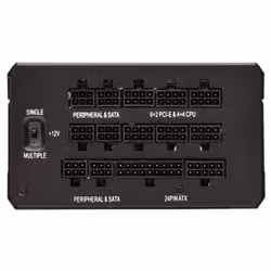 Corsair HX1000 unité d'alimentation d'énergie 1000 W 20+4 pin ATX ATX Noir - Vue supplémentaire 2