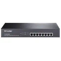 TP-Link TL-SG1008PE commutateur réseau Non-géré L2 Gigabit Ethernet (10/100/1000) Connexion Ethernet, supportant l'alimentation via ce port (PoE) Noir