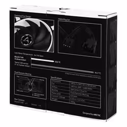 ARCTIC BioniX F140 Boitier PC Ventilateur 14 cm Noir, Blanc - Vue supplémentaire 6