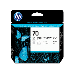 HP 70 tête d&#039;impression DesignJet noir photo et gris clair