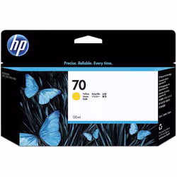 HP 70 cartouche d'encre DesignJet jaune, 130 ml