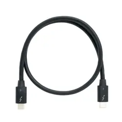 QNAP CAB-TBT4-0M5 Câble Thunderbolt 0,5 m 40 Gbit/s Noir