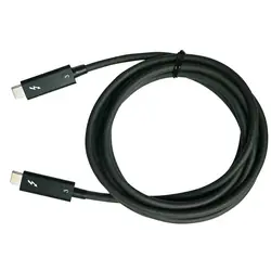 QNAP CAB-TBT315M-40G Câble Thunderbolt 1,5 m 40 Gbit/s Noir