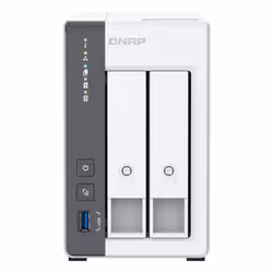 QNAP TS-216G serveur de stockage NAS Tower Cortex-A Cortex-A55 4 Go HDD Blanc - Vue supplémentaire 2