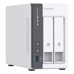 QNAP TS-216G serveur de stockage NAS Tower Cortex-A Cortex-A55 4 Go HDD Blanc - Vue supplémentaire 3