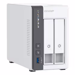 QNAP TS-216G serveur de stockage NAS Tower Cortex-A Cortex-A55 4 Go HDD Blanc - Vue supplémentaire 4