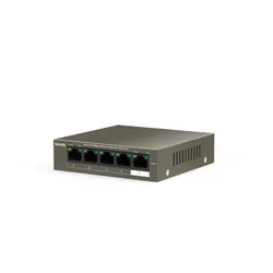 Tenda TEF1105P-4-63W Non-géré Fast Ethernet (10/100) Connexion Ethernet, supportant l'alimentation via ce port (PoE) Noir