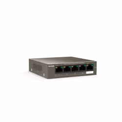 Tenda TEF1105P-4-63W Non-géré Fast Ethernet (10/100) Connexion Ethernet, supportant l'alimentation via ce port (PoE) Noir - Vue supplémentaire 3