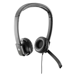 HP QK550AA écouteur/casque Avec fil Arceau Bureau/Centre d'appels Noir