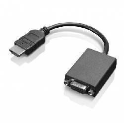 Lenovo HDMI / VGA 0,20 m Noir (0B47069)