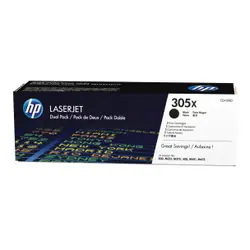 HP 305X pack de 2 toners LaserJet noir grande capacité authentiques