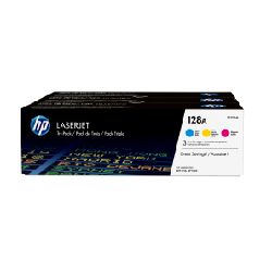 HP 128A pack de 3 toners LaserJet cyan/magenta/jaune authentiques