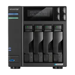 Asustor LOCKERSTOR 4 Gen2 (AS6704T) NAS Bureau Intel® Celeron® N N5105 4 Go DDR4 0 To ADM Noir