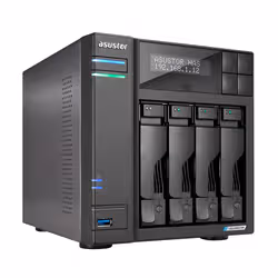 Asustor LOCKERSTOR 4 Gen2 (AS6704T) NAS Bureau Intel® Celeron® N N5105 4 Go DDR4 0 To ADM Noir - Vue supplémentaire 2