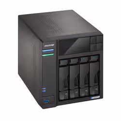 Asustor LOCKERSTOR 4 Gen2 (AS6704T) NAS Bureau Intel® Celeron® N N5105 4 Go DDR4 0 To ADM Noir - Vue supplémentaire 3