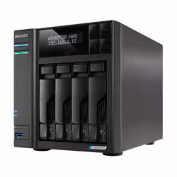 Asustor LOCKERSTOR 4 Gen2 (AS6704T) NAS Bureau Intel® Celeron® N N5105 4 Go DDR4 0 To ADM Noir - Vue supplémentaire 5