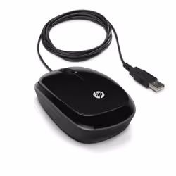 HP Souris filaire X1200 (noir brillant) - Vue supplémentaire 2