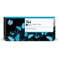 HP 764 cartouche d'encre DesignJet noir photo, 300 ml