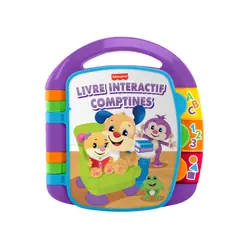 Fisher-Price Rires et Éveil Livre Interactif Comptines