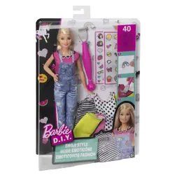 Mattel Barbie DIY Mode Emoticône Blonde