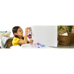 Barbie Totally Hair – Poupée Chevelure Arc-en-ciel Léopard