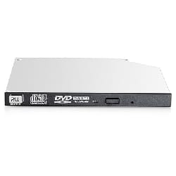 Hewlett Packard Enterprise 9.5mm SATA DVD-RW JackBlack Gen9 Optical Drive lecteur de disques optiques Interne Noir, Gris DVD Sup