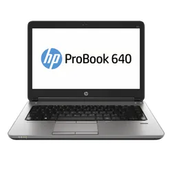 HP ProBook 640 G1 i5-4200M 14" 4 Go DDR3-SDRAM 500 Go HDD Wi-Fi 4 (802.11n) Windows 7 Professional Noir, Argent