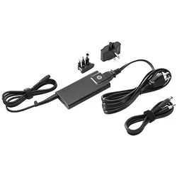 HP 65W Slim w/ USB AC Adapter adaptateur de puissance & onduleur Intérieure Noir