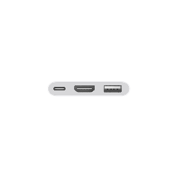 Apple MJ1K2ZM/A câble vidéo et adaptateur USB Type-C, USB Type-A, HDMI Blanc