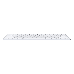 Apple MLA22 clavier Bluetooth Français Argent, Blanc
