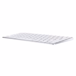 Apple MLA22 clavier Bluetooth Français Argent, Blanc - Vue supplémentaire 4