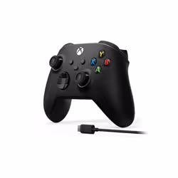 Microsoft Xbox Wireless Controller + USB-C Cable Noir Manette de jeu Analogique/Numérique PC, Xbox One, Xbox One S, Xbox One X, Xbox Series S, Xbox Series X - Vue supplémentaire 2