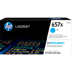 HP Cartouche de toner cyan 657X LaserJet grande capacité authentique