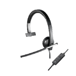 Logitech H650e - Avec fil - Bureau/Centre d'appels - 50 - 10000 Hz - 93 g - Casque - Noir - Argent (981-000514)