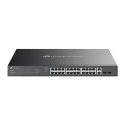 TP-Link Omada ES228GMP commutateur réseau Géré L2 Gigabit Ethernet (10/100/1000) Connexion Ethernet, supportant l'alimentation via ce port (PoE) Noir