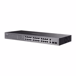 TP-Link ES228GP commutateur réseau Géré L2 Gigabit Ethernet (10/100/1000) Connexion Ethernet, supportant l'alimentation via ce port (PoE) Noir - Vue supplémentaire 3