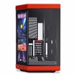 HYTE Y70 Touch Infinite Midi Tower Noir, Couleur cerise - Vue supplémentaire 2