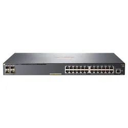 Hewlett Packard Enterprise Aruba 2540 24G PoE+ 4SFP+ Géré L2 Gigabit Ethernet (10/100/1000) Connexion Ethernet, supportant l'alimentation via ce port (PoE) 1U Gris (JL356A)