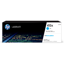 HP 415X Toner cyan LaserJet authentique grande capacité (W2031X)