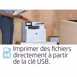 HP Color LaserJet Pro Imprimante multifonction M479fnw, Impression, copie, numérisation, télécopie, e-mail, Numérisation vers e-mail/PDF; Chargeur automatique de documents déroulé de 50 feuilles (W1A78A#B19) - Vue supplémentaire 8