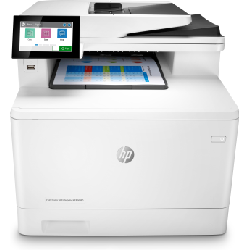 HP Color LaserJet Enterprise Imprimante multifonction couleur LaserJet Enterprise M480f, Couleur, Imprimante pour Entreprises, Impression, copie, scan, fax, Taille compacte; Sécurité renforcée; Impres (3QA55A#B19)